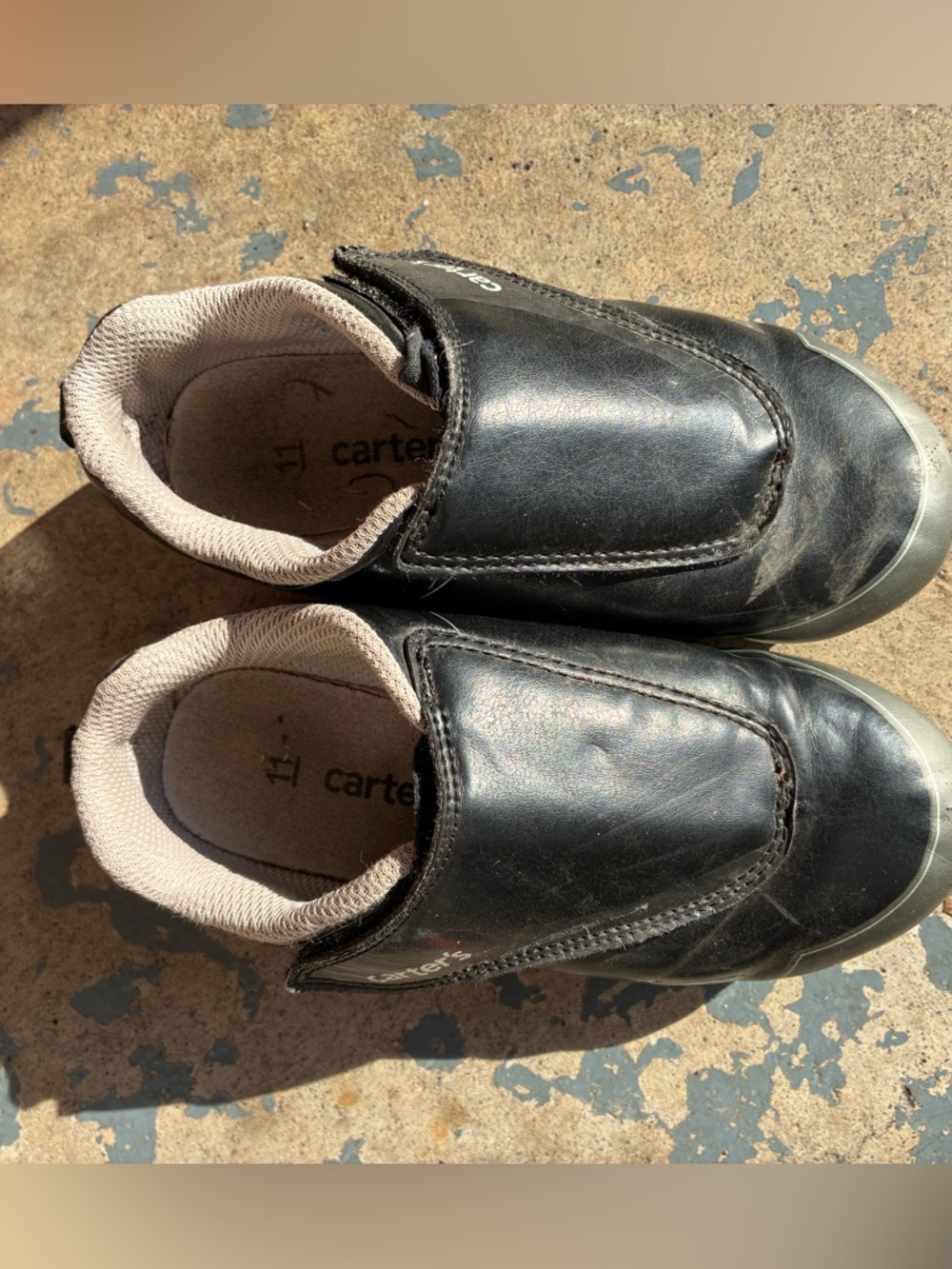 Carter's Black soccer shoes